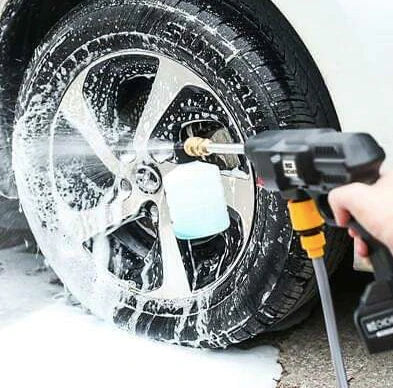 OSTATNIE 12 SZTUK | Bezprzewodowa myjka ciśnieniowa  o wysokim ciśnieniu + 8 DODATKOWYCH AKCESORIÓW GRATIS