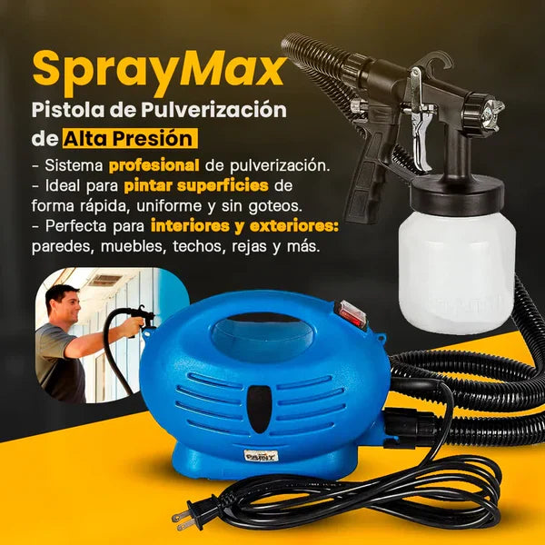 Pistola de pulverización de alta presión con compresor integrado