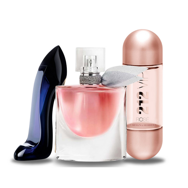 Zestaw 3 perfum | Carolina Herrera GOOD GIRL, Lancôme LA VIE EST BELLE i Carolina Herrera 212 VIP ROSÉ 100 ml