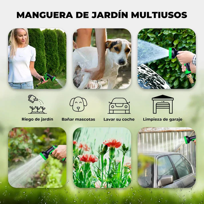 Manguera Expansible de Alta Presión + Conexiones de Regalo