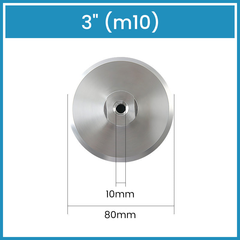 3„ 4” 5” Aluminiowe podkładki z gwintem do szlifowania i polerowania