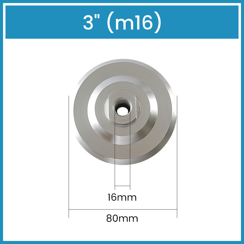 3„ 4” 5” Aluminiowe podkładki z gwintem do szlifowania i polerowania