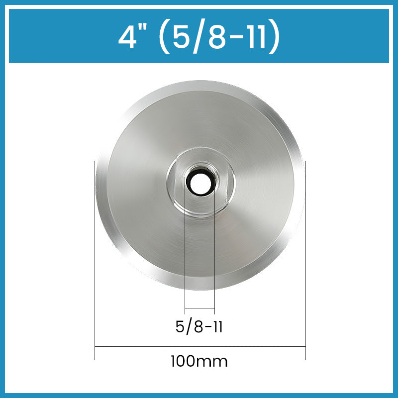 3„ 4” 5” Aluminiowe podkładki z gwintem do szlifowania i polerowania